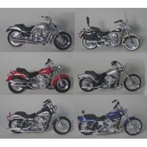  Set of 6 Maisto Die Cast Harley Davidson Motorcycles 118 scale 
