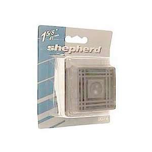 Shepherd 9074 1 5/8 inch Brown Square Cushioned Rubber Caster Cups   4 