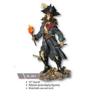  Pirate Skeleton Holding Tourch Toys & Games