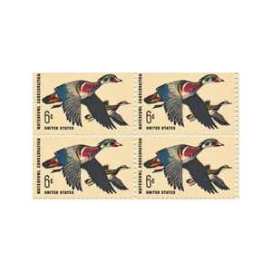  Wood Ducks Set of 4 X 6 Cent Us Postage Stamps Scot #1362a 