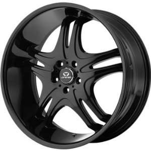 Lorenzo WL031 22x10 Black Wheel / Rim 5x115 with a 18mm Offset and a 