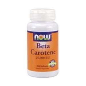  NOW Foods, Beta Carotene 25000 IU, 250 Softgels Health 