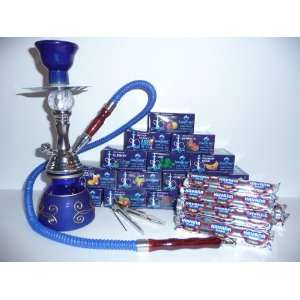   Beamer Hookah Molasses Flavors, 30 Charcoals, Beamer Card and