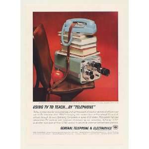  1963 GTE ETV Educational TV by Telephone Print Ad (46968 