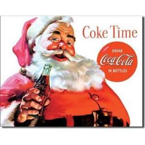  Coca Cola Coke Santa Claus Christmas Retro Vintage Tin 