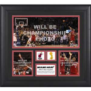 Mounted Memories Miami Heat 2011 NBA Finals Champions 3 