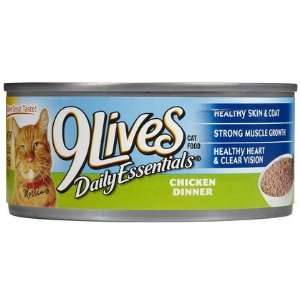 9Lives Ground Entree   Chicken Dinner   24 x 5.5 oz (Quantity of 1)