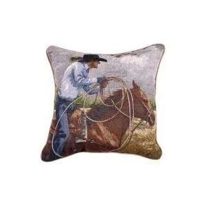  The Roper Cowboy Decorative Accent Throw Pillow 17 x 17 