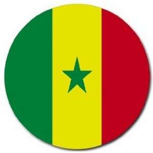  Senegal Flag Round Mouse Pad