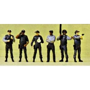  Preiser HO (1/87) US Police SWAT Team Figures 10396 Toys & Games