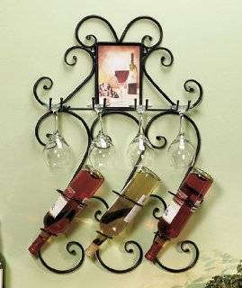  Helens review of Wall Hanging Wine Bottle and glass Rack