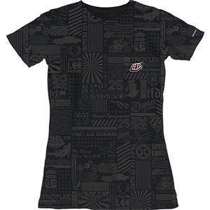    Troy Lee Designs Womens Headline T Shirt   Large/Black Automotive