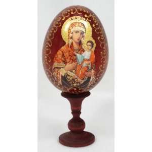  Wooden Easter Egg MATHER of GOD & CHILD (0466) 