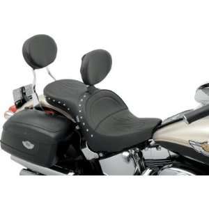   Profile Seat with Driver Backrest   Flame Stitching w/ Studs 0802 0472