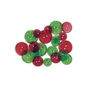  Blumenthal Findings Holiday Buttons glittery Christmas 