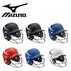  Mizuno Prospect Batters Helmet w/ Mask   Youth   Red 