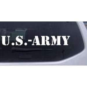 US Army Military Car Window Wall Laptop Decal Sticker    White 26in X 