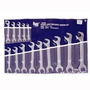  14 Pcs Angle Open End Wrench 3/8 1 1/4