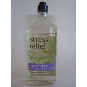   Stress Relief Vanilla Verbena 10 Oz Body Wash and Foam Bath Beauty