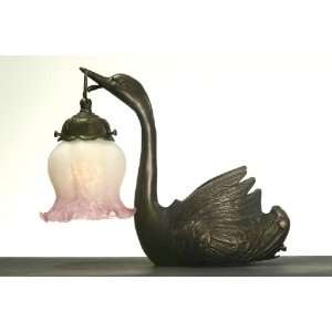  Meyda Tiffany 102410 Bronze Swan Transitional Single Light 