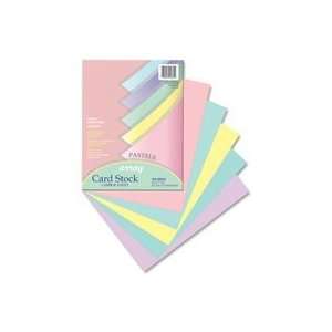 Card Stock Paper,65 lb.,8 1/2x11,100/PK,Pastel Assorted 