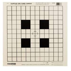   100 yard Rifle Scope Tagboard Target (Pack of 12)