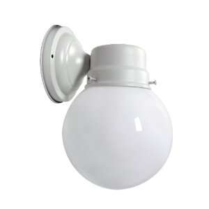   Outdoor Wall Mount Fixture Extends 7 Inch, White
