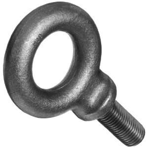 Jergens 18566 Shoulder Eye Bolt with Mill Finish, C 1030 Forged Steel 