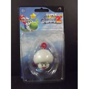  Super Mario Galaxy 2 Mini Figure Keychain Boo Mushroom 