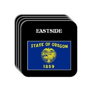 US State Flag   EASTSIDE, Oregon (OR) Set of 4 Mini Mousepad Coasters