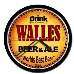  WALLES beer and ale cerveza wall clock 