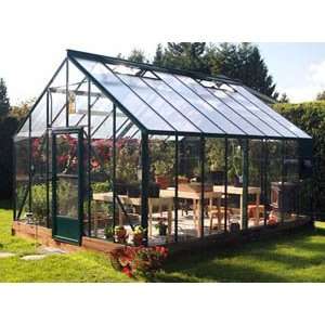  Cottage Glass Greenhouse   12 8.5 wide x 18 10 L, Green 