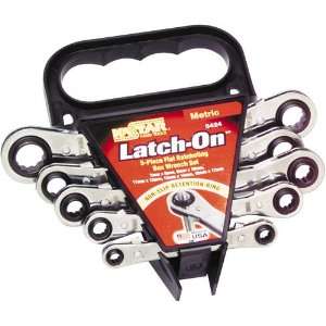   Latch On 5 Piece 12 Point Ratcheting Box Wrench Set