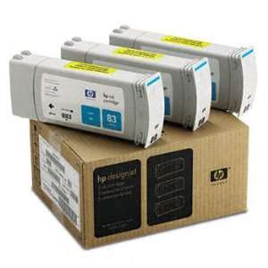  C5073A (HP 83) Ink, 1312 Page Yield, 3/Pack, Cyan Office 