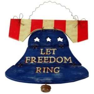   Patriotic Let Freedom Ring Sign Case Pack 2 