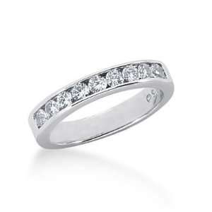  18K Gold Diamond Wedding Ring 9 Round Brilliant Diamonds 0 