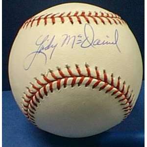  Lindy McDaniel Autographed Baseball