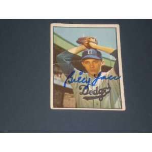 Dodgers Billy Loes Signed 1953 Bowman Card #14 JSA  Sports 