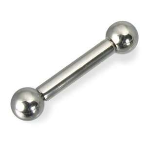  14G SURGICAL STAINLESS STEEL STRAIGHT BARBELL 6MM BALL   3 