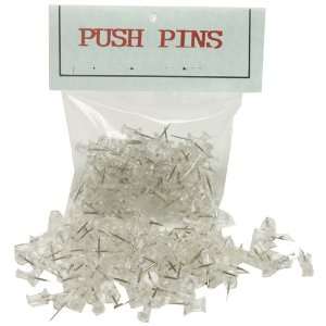   Clear Push Pins / Thumbtacks   100 pushpins per box