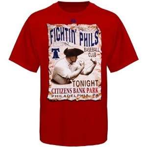   Phillies Red Fighting Phils Dig In T shirt