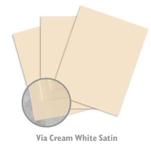  Via Satin Cream White Paper   1500/Carton