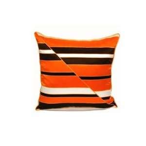  Split Silk Pillow Color Brown Orange