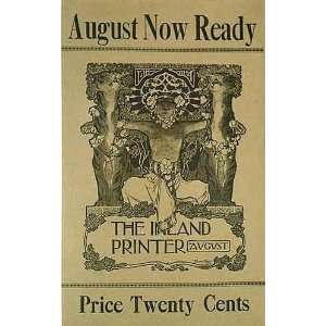 1897 August JC Leyendecker Vintage Literary Antique Advertising Poster
