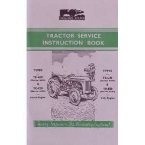  1948 1956 1957 1958 FERGUSON TE TRACTOR Owners Manual 