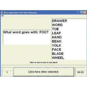   Parrot Software Aphasia Software 1 Word Associations