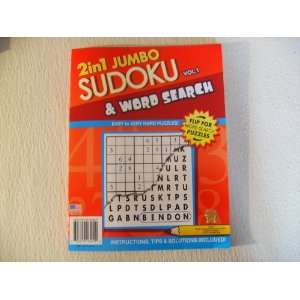  2in1 Sudoku Vol 1 & Word Search Puzzles Toys & Games