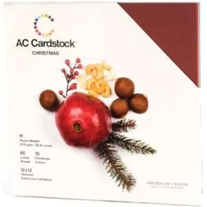    American Crafts Cardstock Pack 12X12 60/Pkg Chri