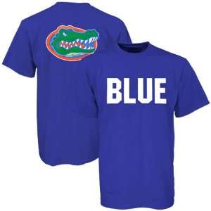  NCAA Florida Gators Blue Team Colors Graphic T shirt 