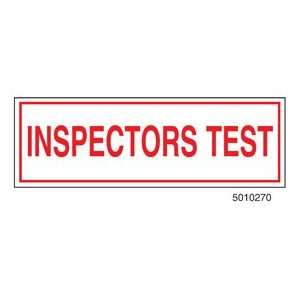  Protection Sign Inspectors Test